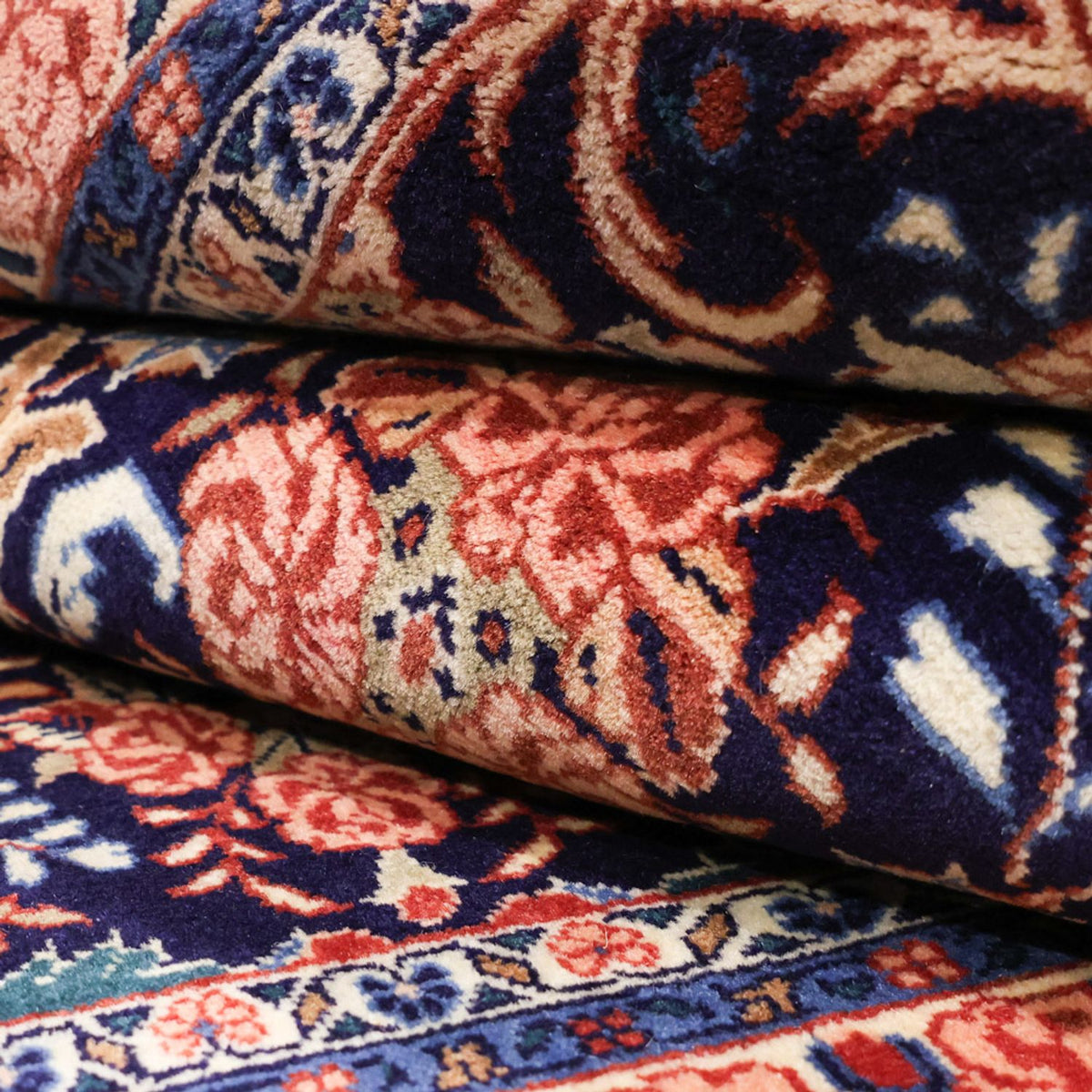 Persisk matta - Bijar - Kungliga - 161 x 113 cm - mörkblå