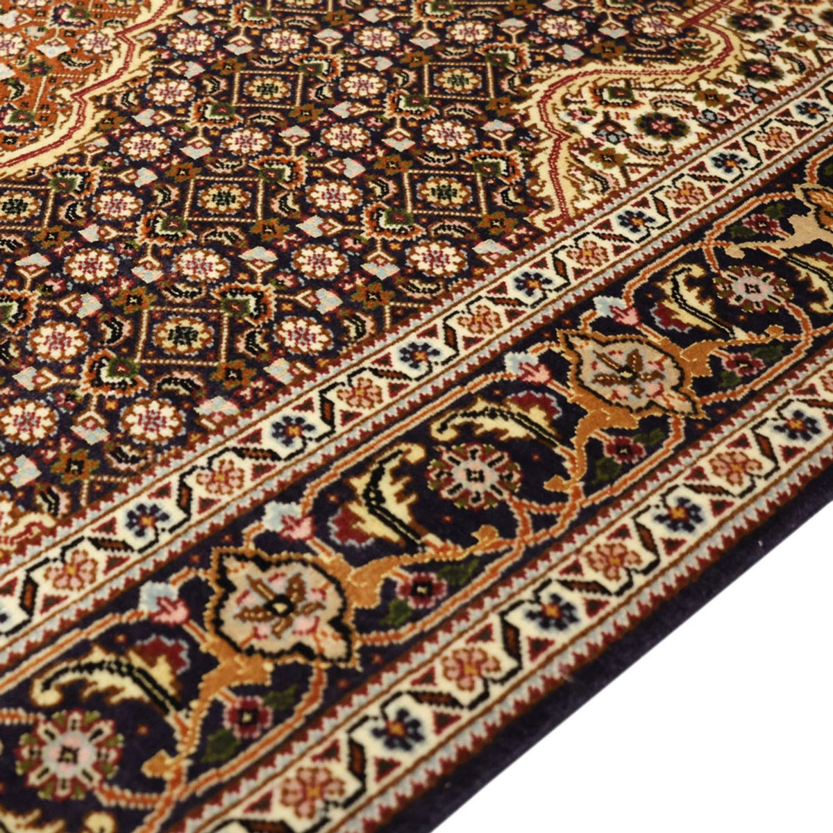 Persisk matta - Tabriz - Royal - 152 x 104 cm - mörk beige