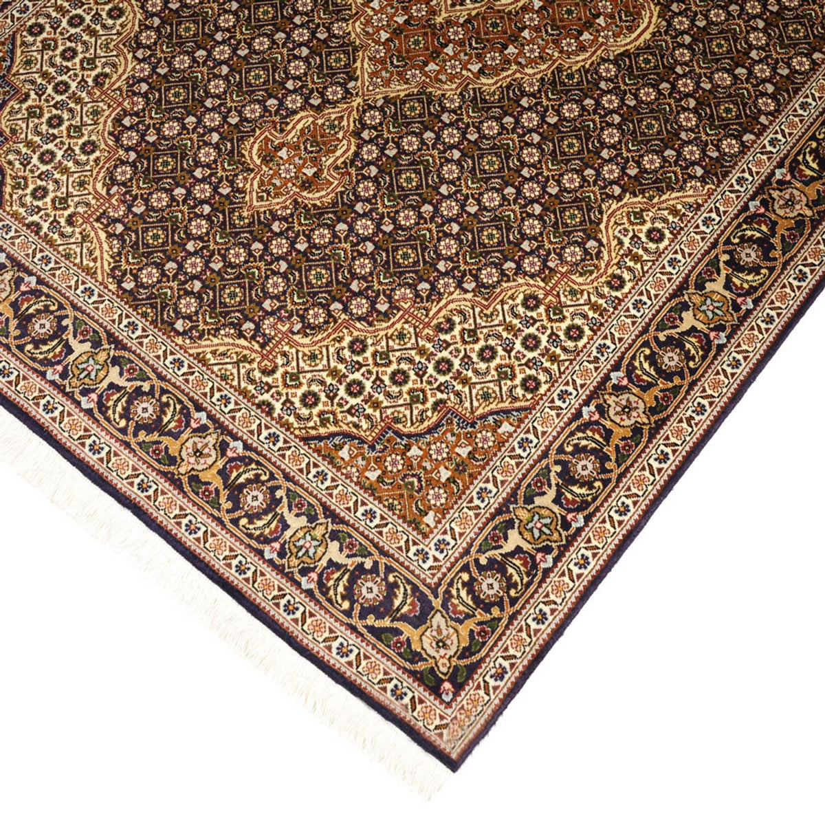 Persisk matta - Tabriz - Royal - 152 x 104 cm - mörk beige