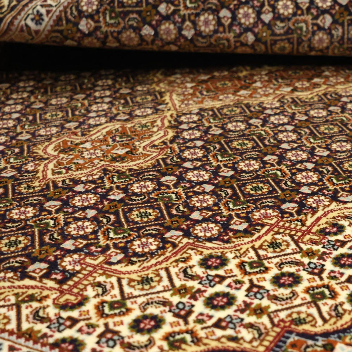 Persisk matta - Tabriz - Royal - 152 x 104 cm - mörk beige