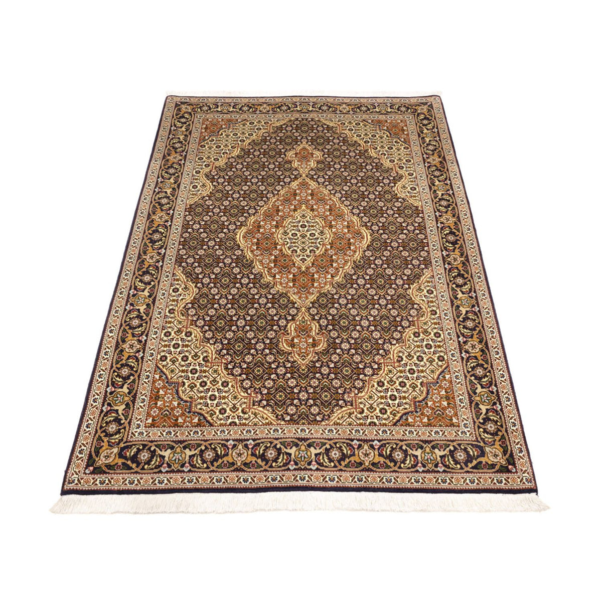 Persisk matta - Tabriz - Royal - 152 x 104 cm - mörk beige