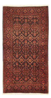Runner Baluch-matta - 205 x 105 cm - mörkröd