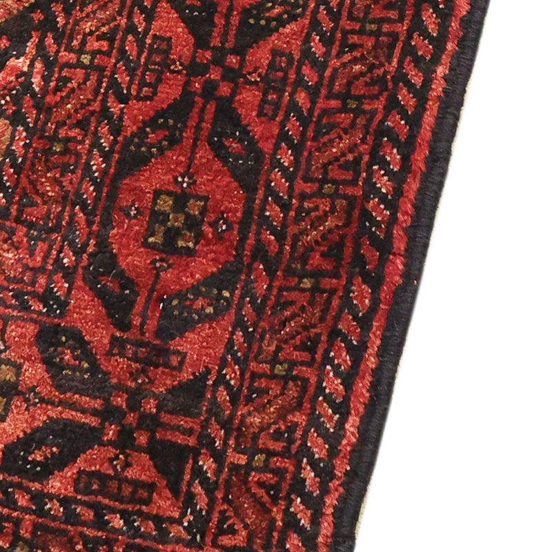 Runner Baluch-matta - 205 x 105 cm - mörkröd