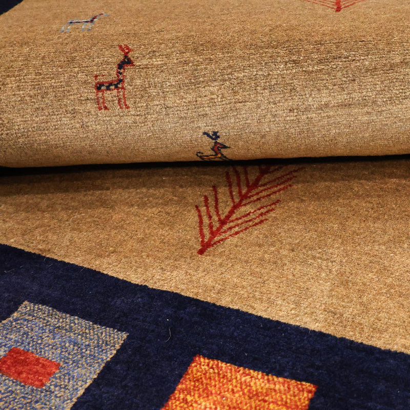 Gabbeh-matta - Loribaft Persian - 156 x 105 cm - flerfärgad