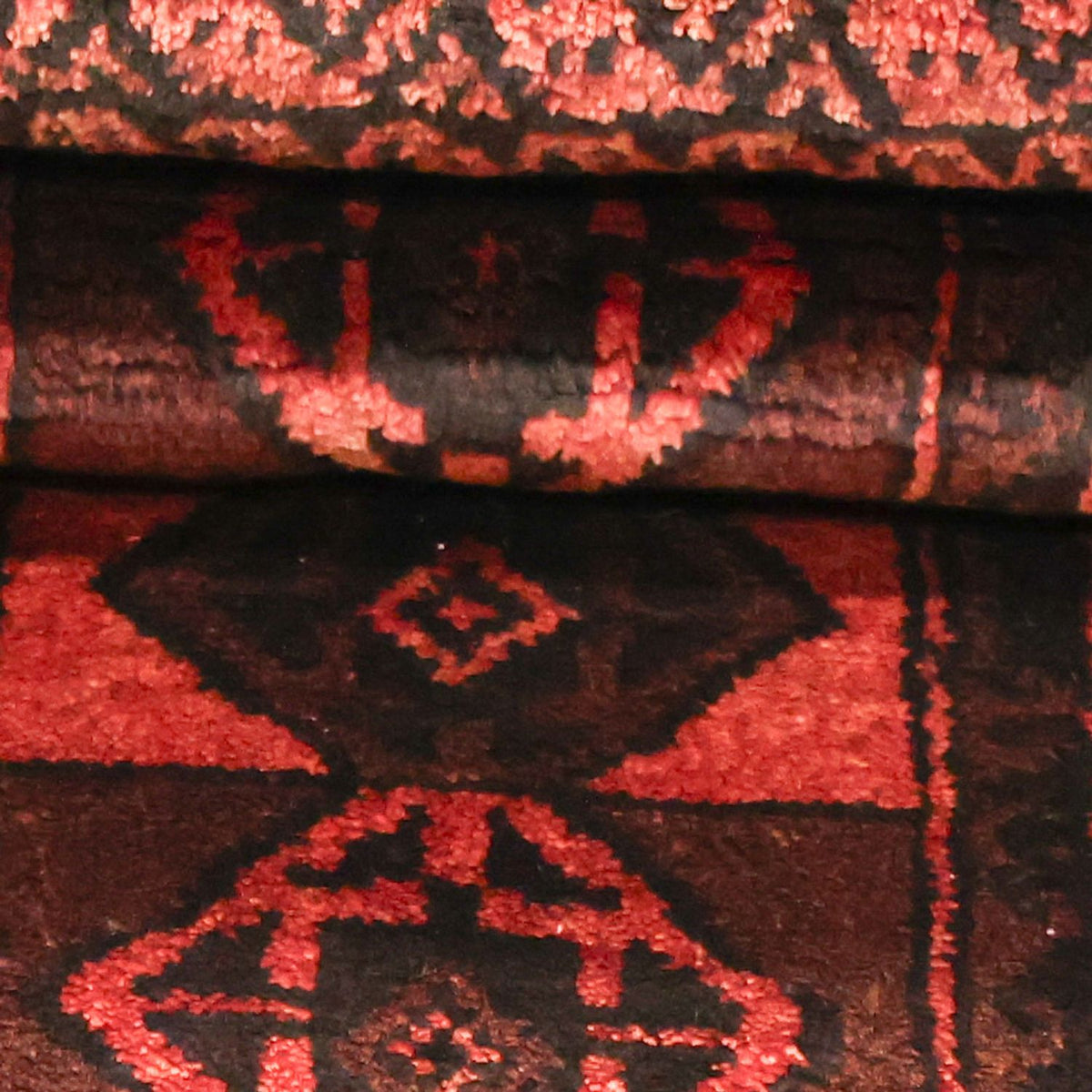 Baluch-matta - 205 x 117 cm - mörkröd