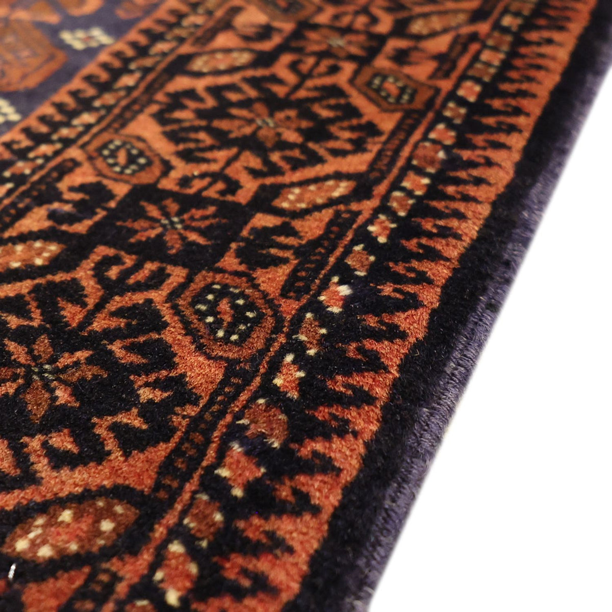 Runner Baluch-matta - 185 x 100 cm - mörkblå