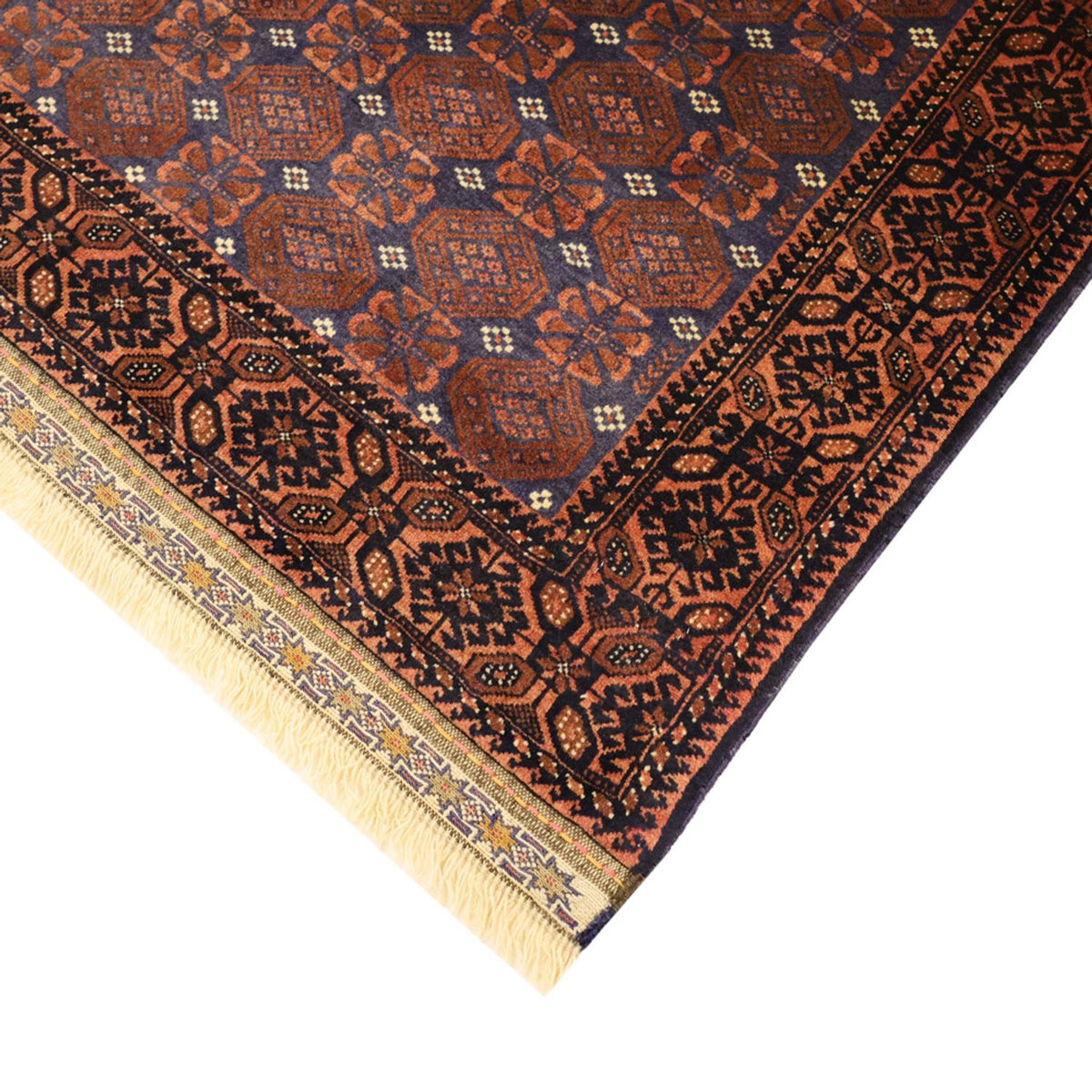 Runner Baluch-matta - 185 x 100 cm - mörkblå