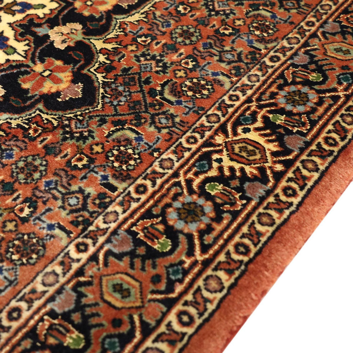 Persisk matta - Bijar - 136 x 70 cm - mörk beige