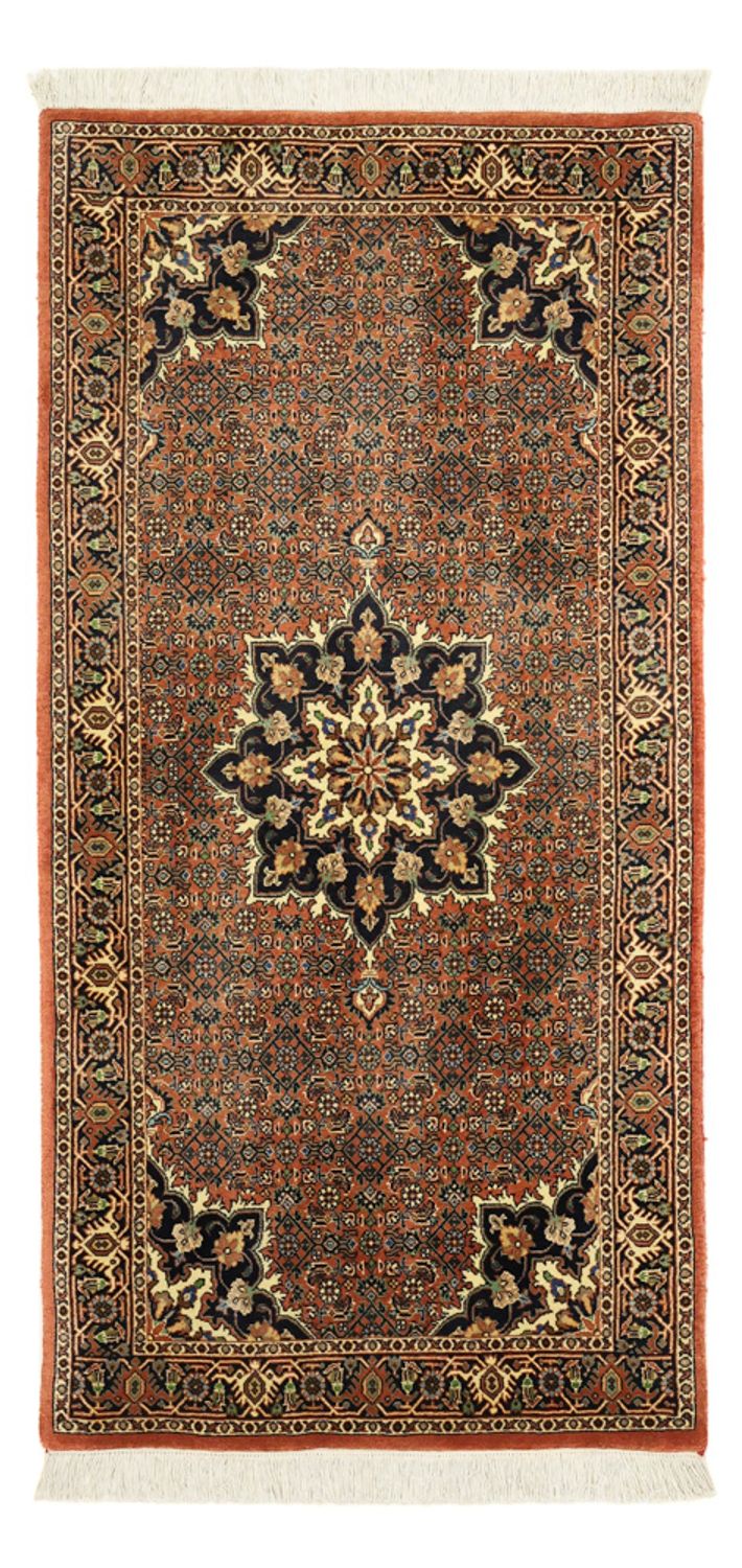 Persisk matta - Bijar - 140 x 69 cm - mörk beige
