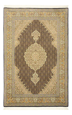 Persisk matta - Tabriz - Royal - 154 x 102 cm - mörk beige