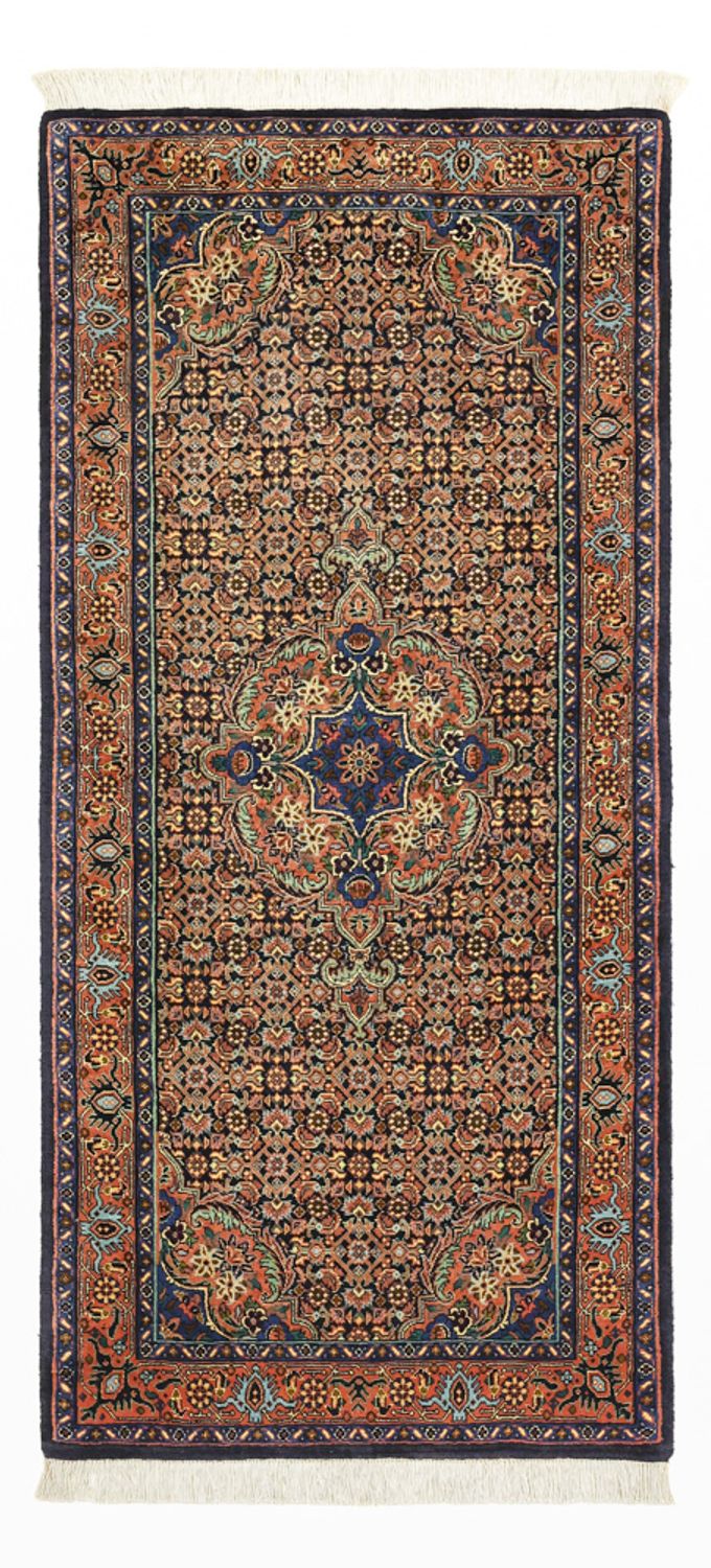 Persisk matta - Bijar - 147 x 69 cm - mörk beige