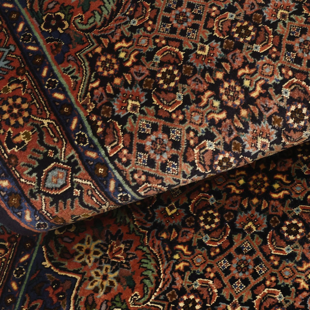 Persisk matta - Bijar - 147 x 69 cm - mörk beige