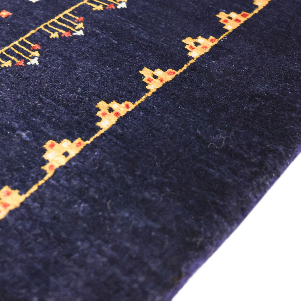 Gabbeh-matta - Kashkuli Persiska - 119 x 81 cm - mörkblå