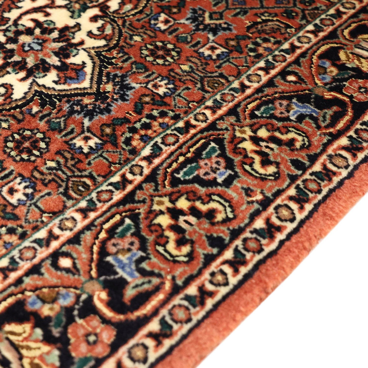 Persisk matta - Bijar - 141 x 71 cm - mörkröd