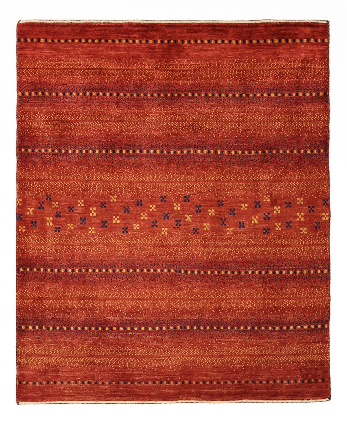 Gabbeh-matta - Kashkuli Persiska - 122 x 98 cm - röd