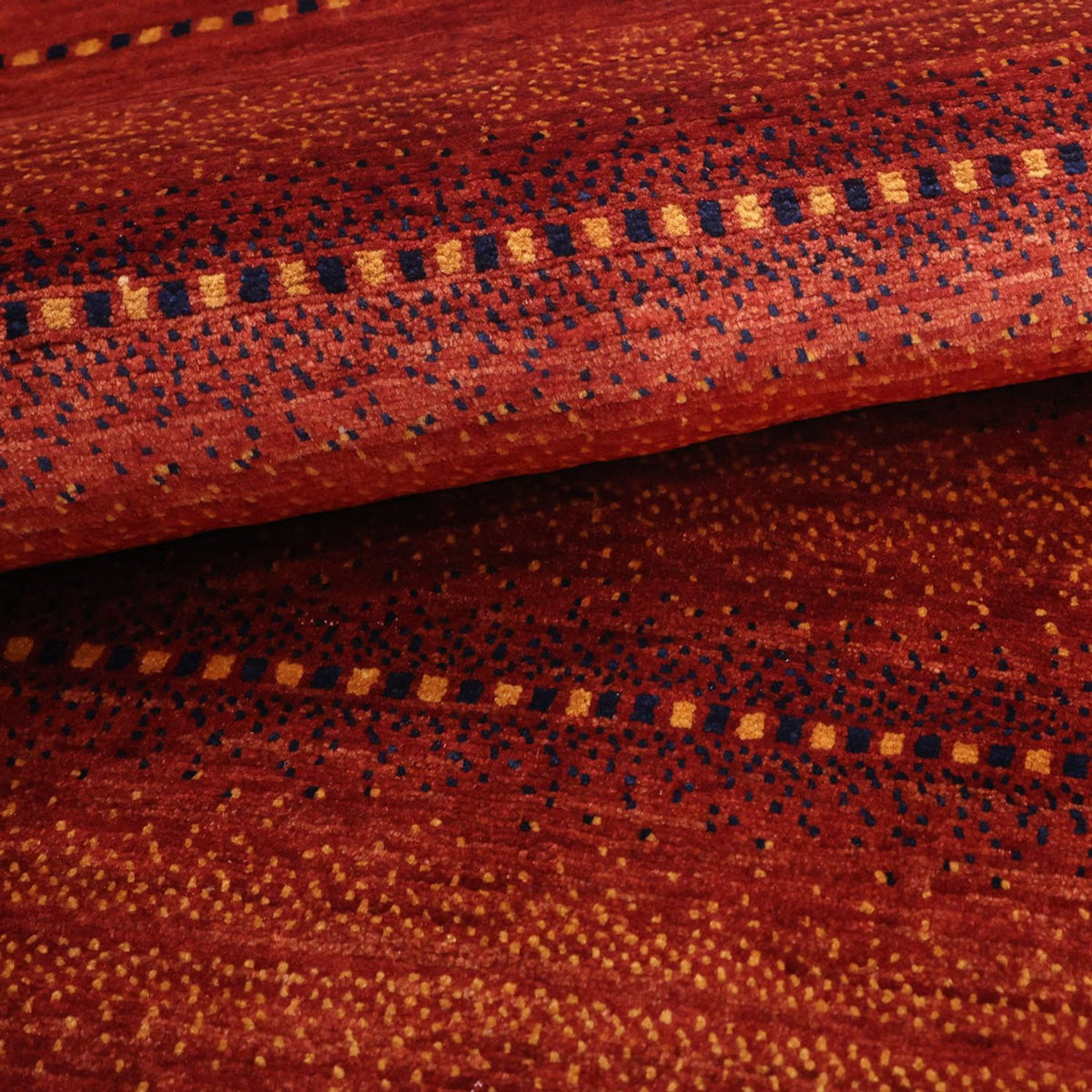 Gabbeh-matta - Kashkuli Persiska - 122 x 98 cm - röd