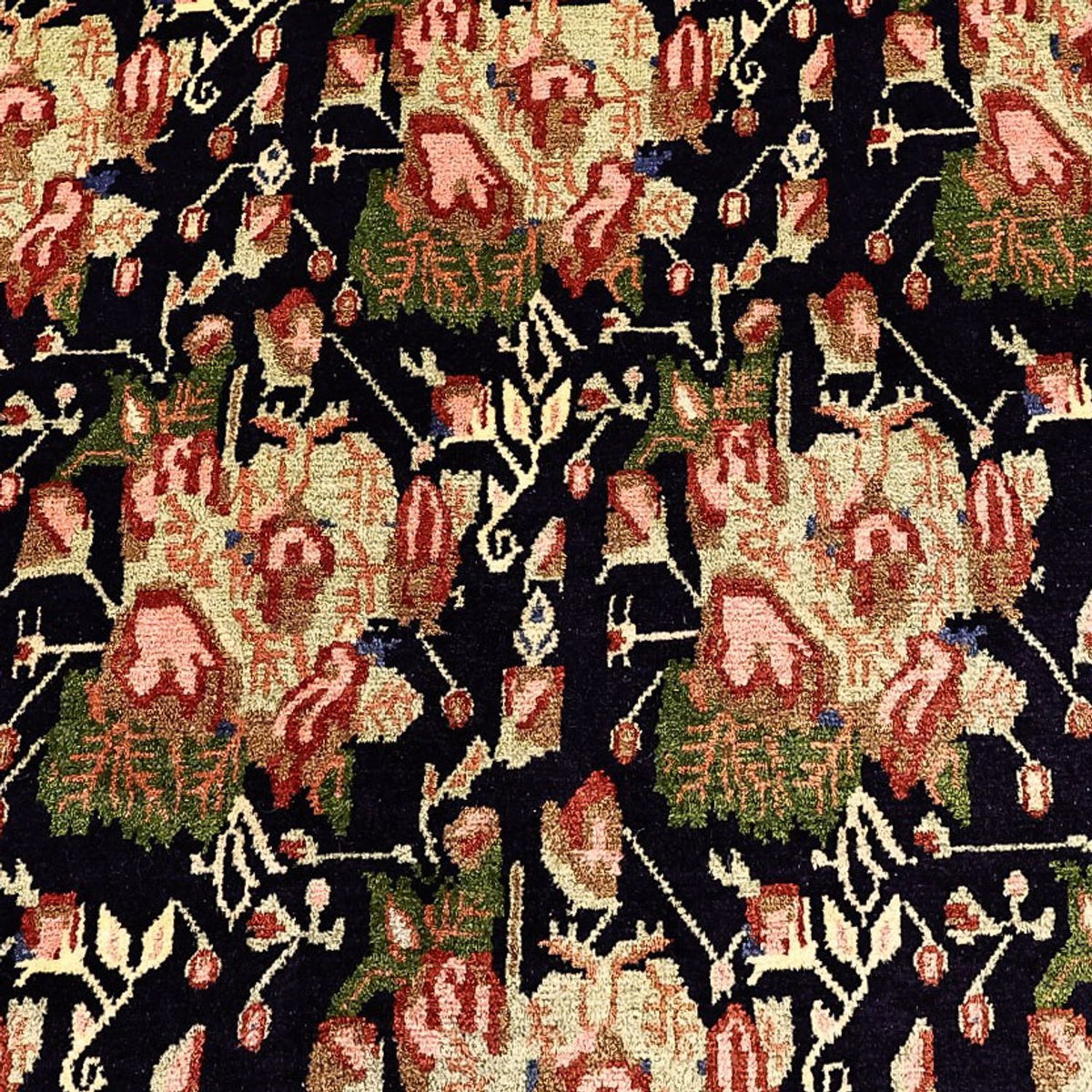 Persisk matta - Nomadic - 199 x 149 cm - mörkblå