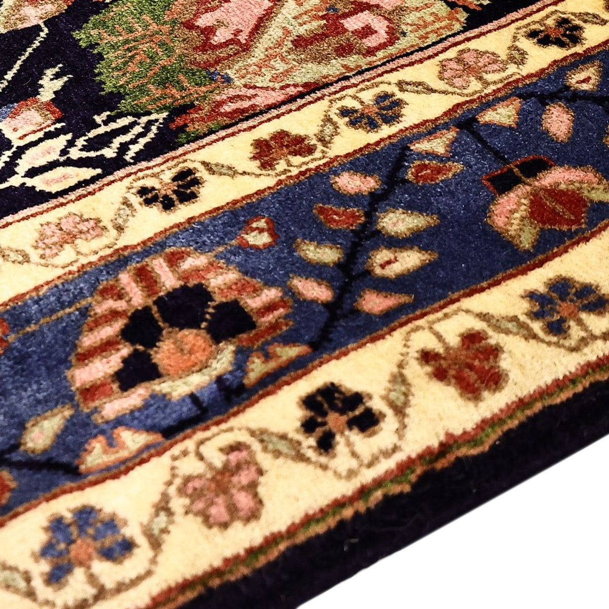 Persisk matta - Nomadic - 199 x 149 cm - mörkblå