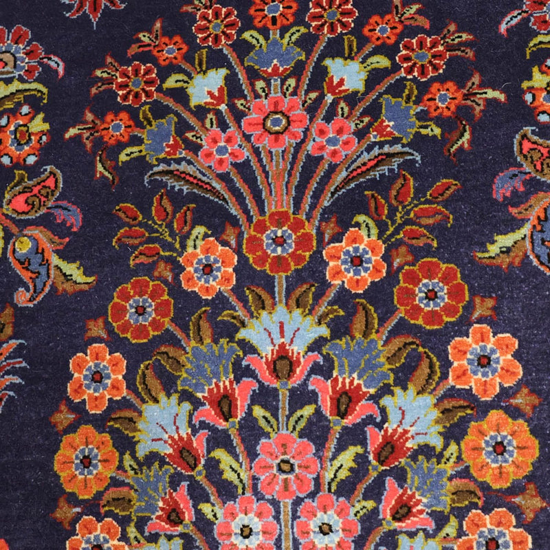 Persisk matta - Classic - 161 x 110 cm - mörkblå