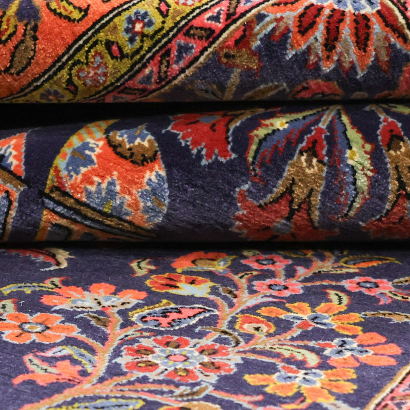 Persisk matta - Classic - 161 x 110 cm - mörkblå