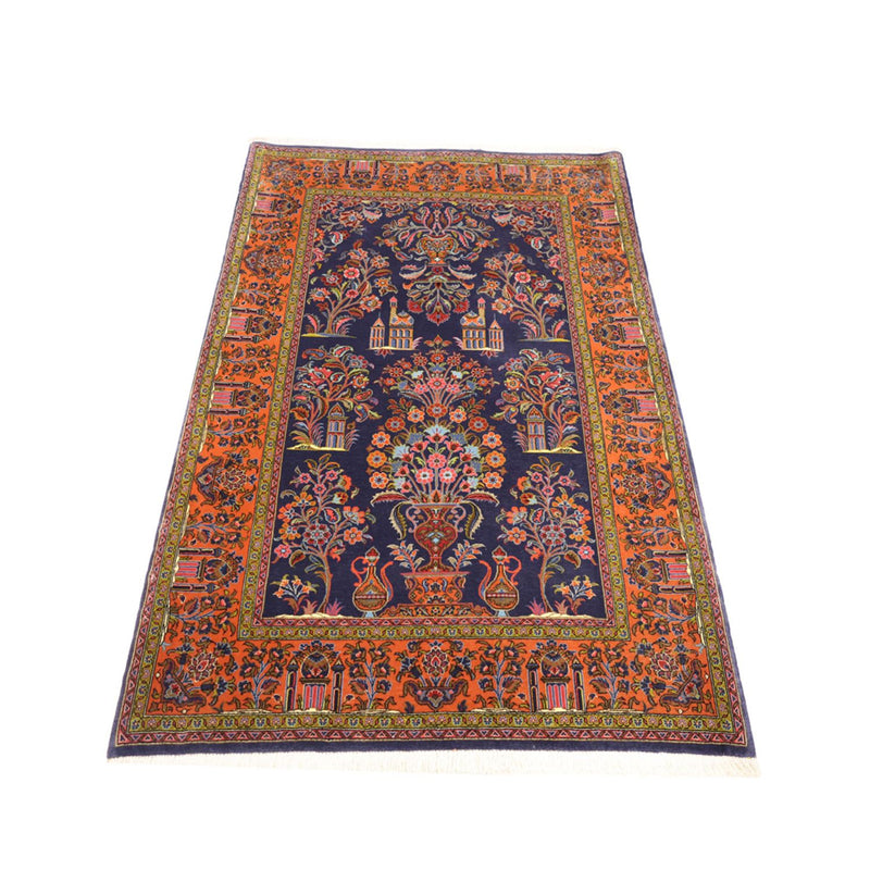 Persisk matta - Classic - 161 x 110 cm - mörkblå