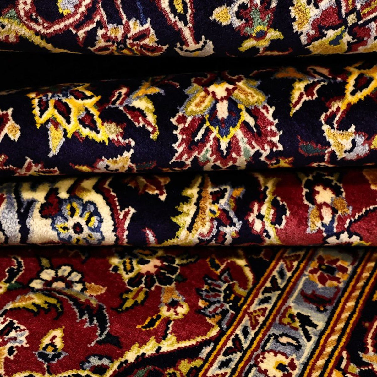 Persiska mattor - Keshan - 211 x 138 cm - röd