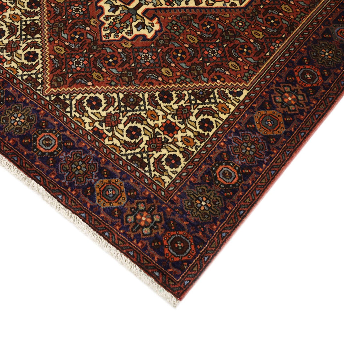 Persisk matta - Nomadic - 152 x 101 cm - mörkröd