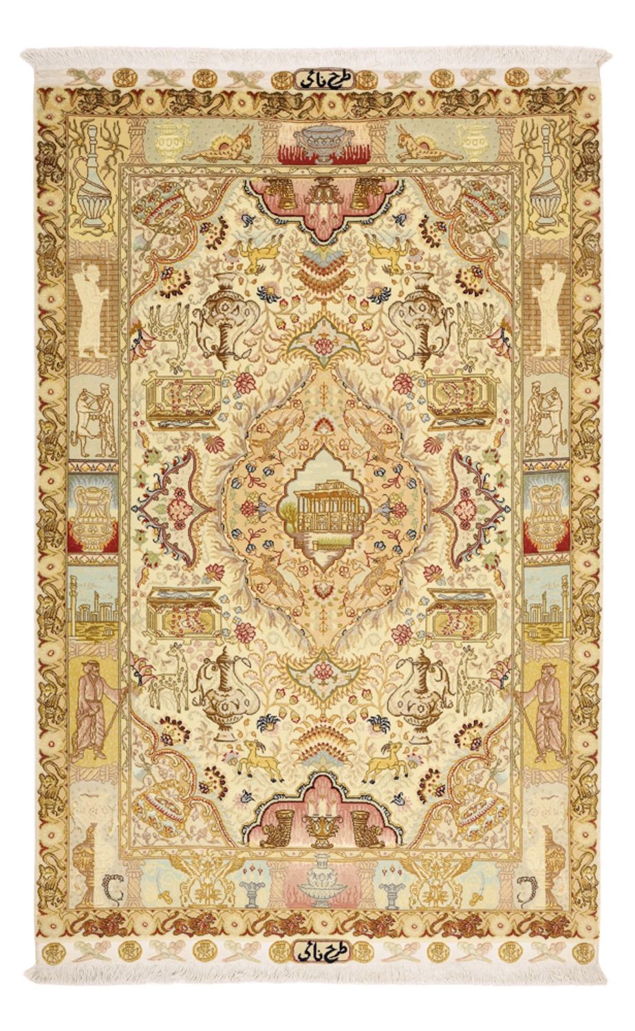 Persisk matta - Tabriz - Royal - 160 x 101 cm - beige