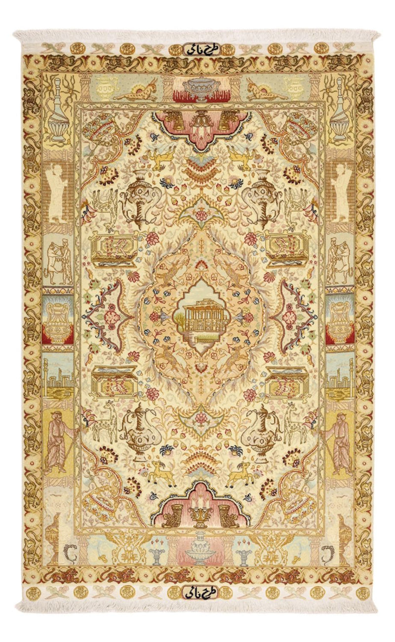 Persisk matta - Tabriz - Royal - 160 x 101 cm - beige