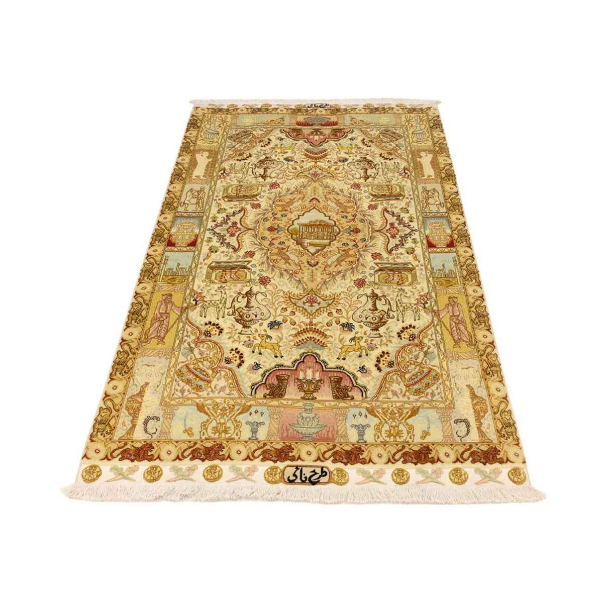 Persisk matta - Tabriz - Royal - 160 x 101 cm - beige