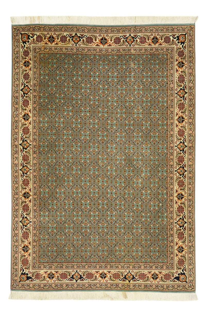 Persisk matta - Tabriz - Royal - Kungliga - 145 x 101 cm - olivgrön