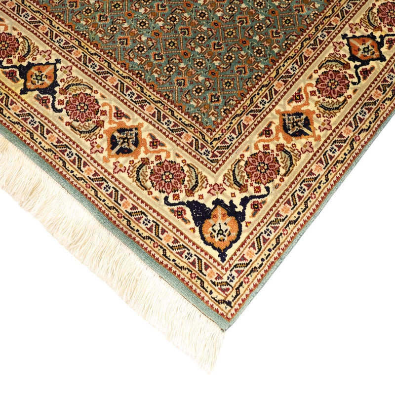 Persisk matta - Tabriz - Royal - Kungliga - 145 x 101 cm - olivgrön