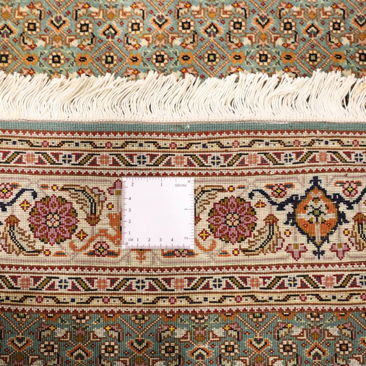 Persisk matta - Tabriz - Royal - Kungliga - 145 x 101 cm - olivgrön