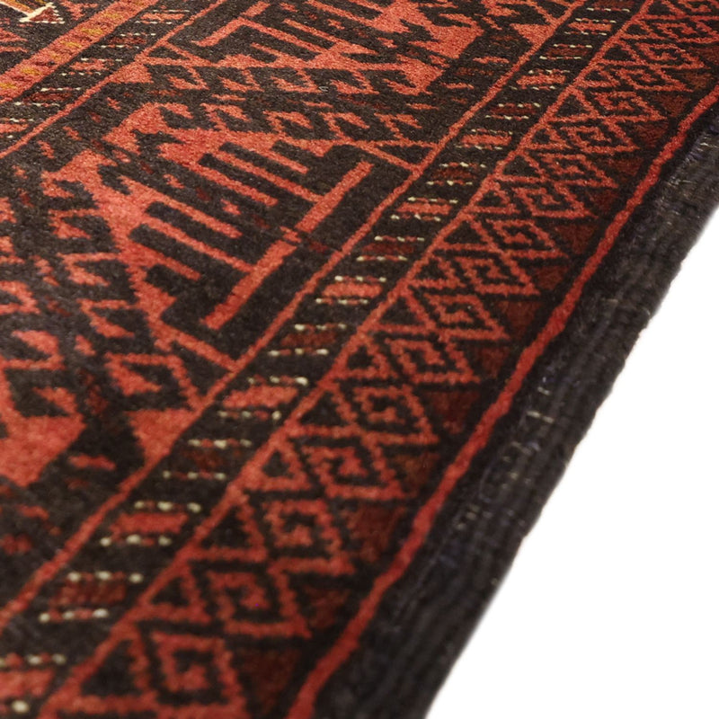 Runner Baluch-matta - 192 x 98 cm - mörkröd