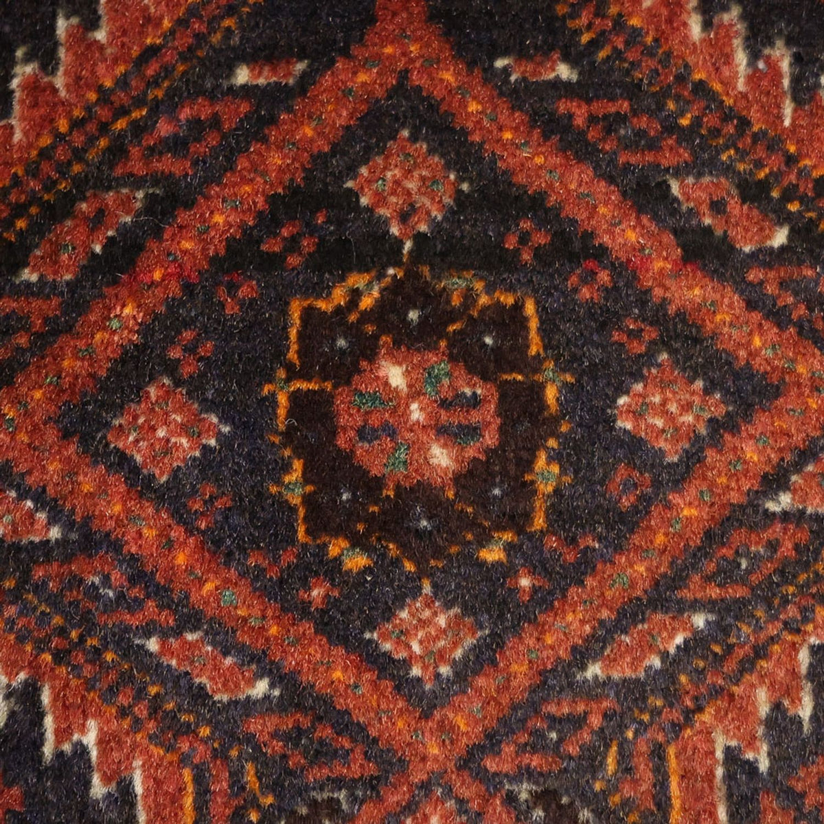 Runner Baluch-matta - 194 x 97 cm - mörkröd