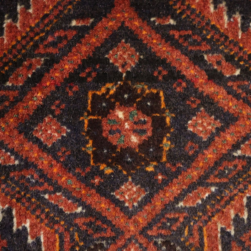 Runner Baluch-matta - 194 x 97 cm - mörkröd