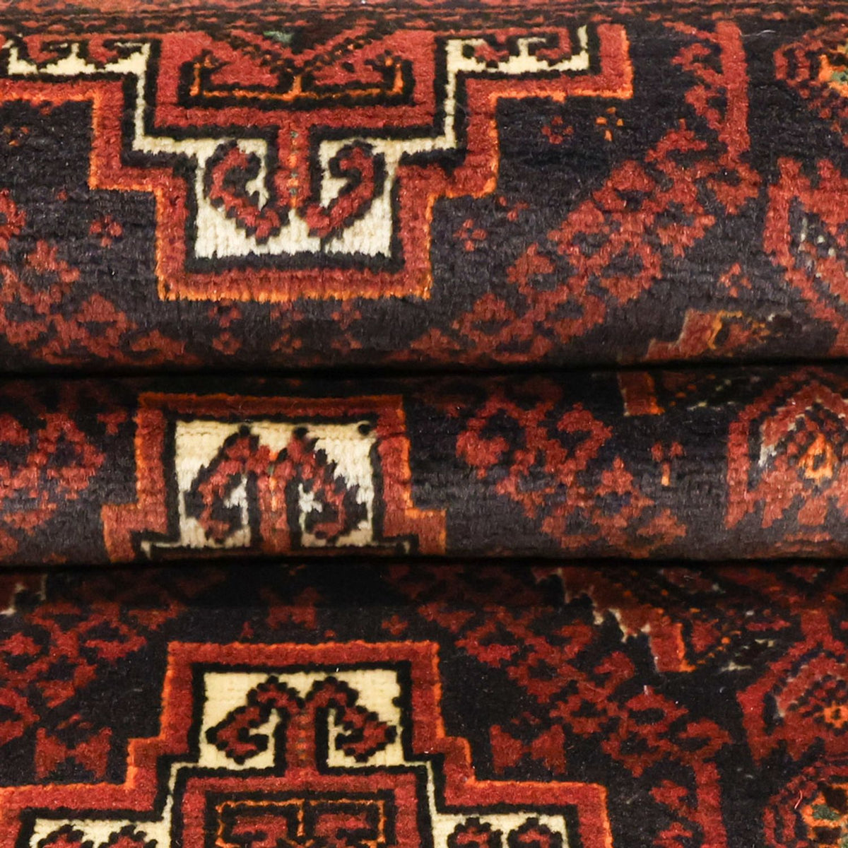 Runner Baluch-matta - 194 x 97 cm - mörkröd