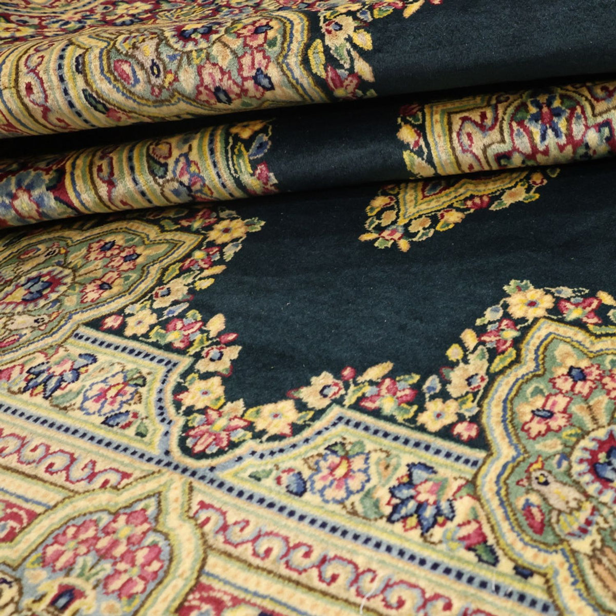 Persisk matta - Classic - Kungliga - 152 x 90 cm - mörkgrön