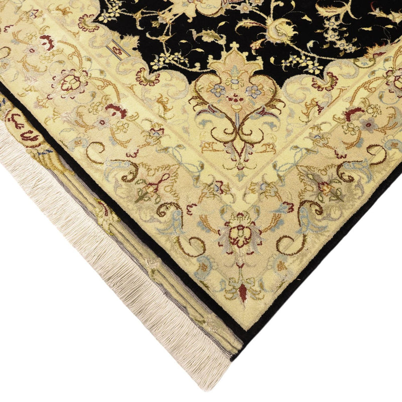 Persisk matta - Tabriz - Royal - 152 x 99 cm - mörkblå