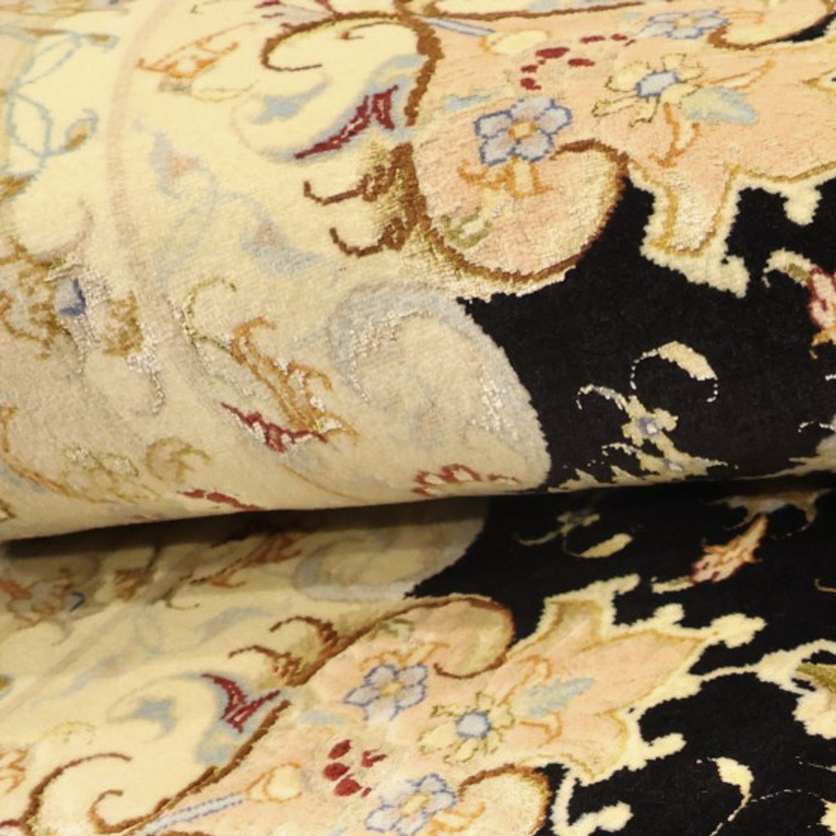 Persisk matta - Tabriz - Royal - 152 x 99 cm - mörkblå