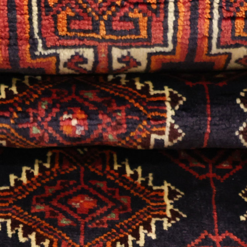 Runner Baluch-matta - 197 x 106 cm - mörkröd