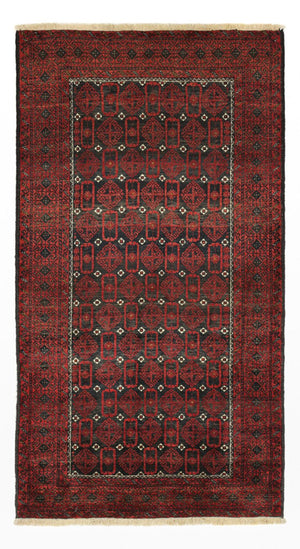 Runner Baluch-matta - 196 x 107 cm - mörkröd