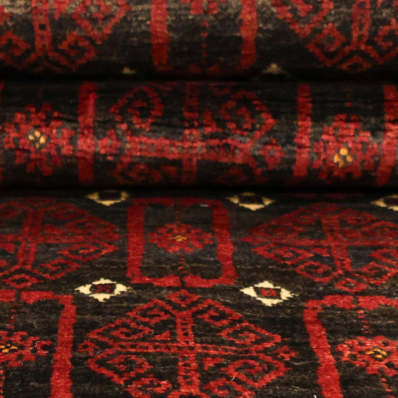 Runner Baluch-matta - 196 x 107 cm - mörkröd