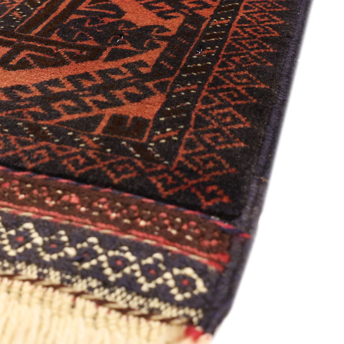 Runner Baluch-matta - 196 x 92 cm - mörkröd