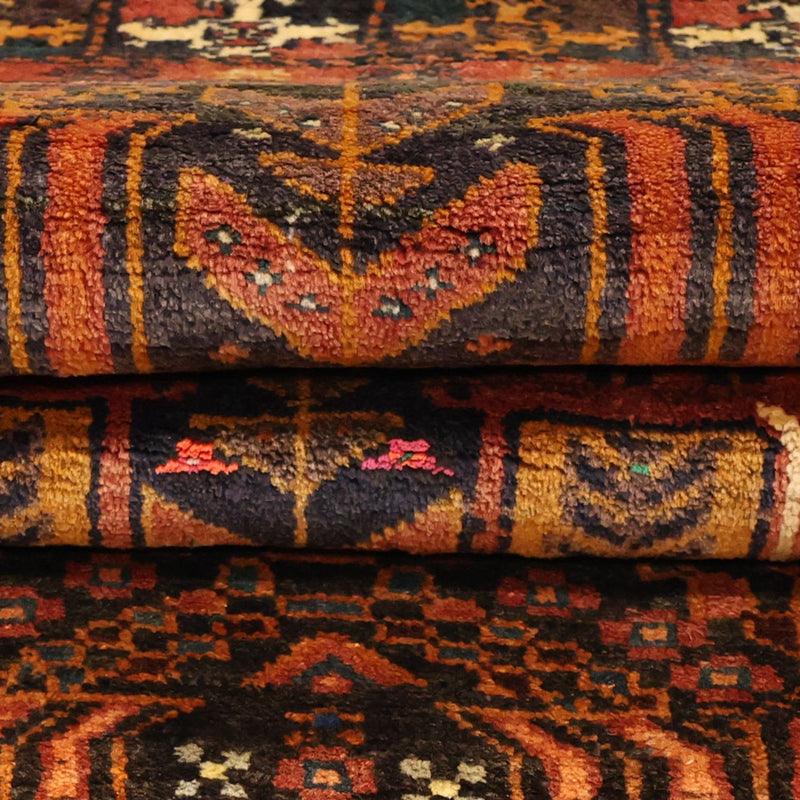 Runner Baluch-matta - 212 x 106 cm - mörkröd