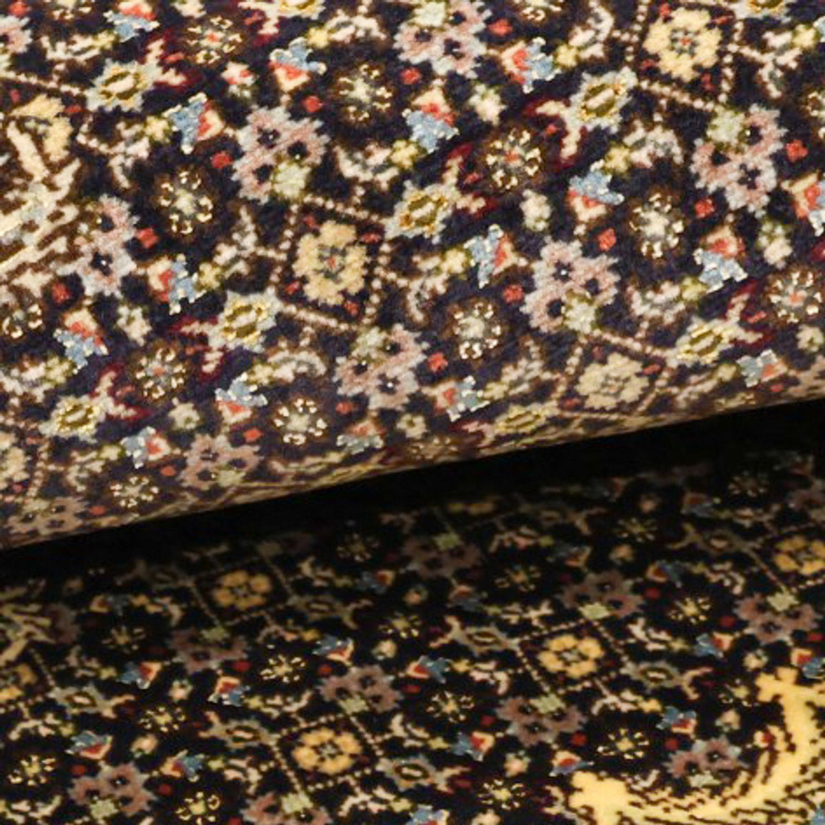 Persisk matta - Tabriz - Royal - 146 x 102 cm - mörkgrön