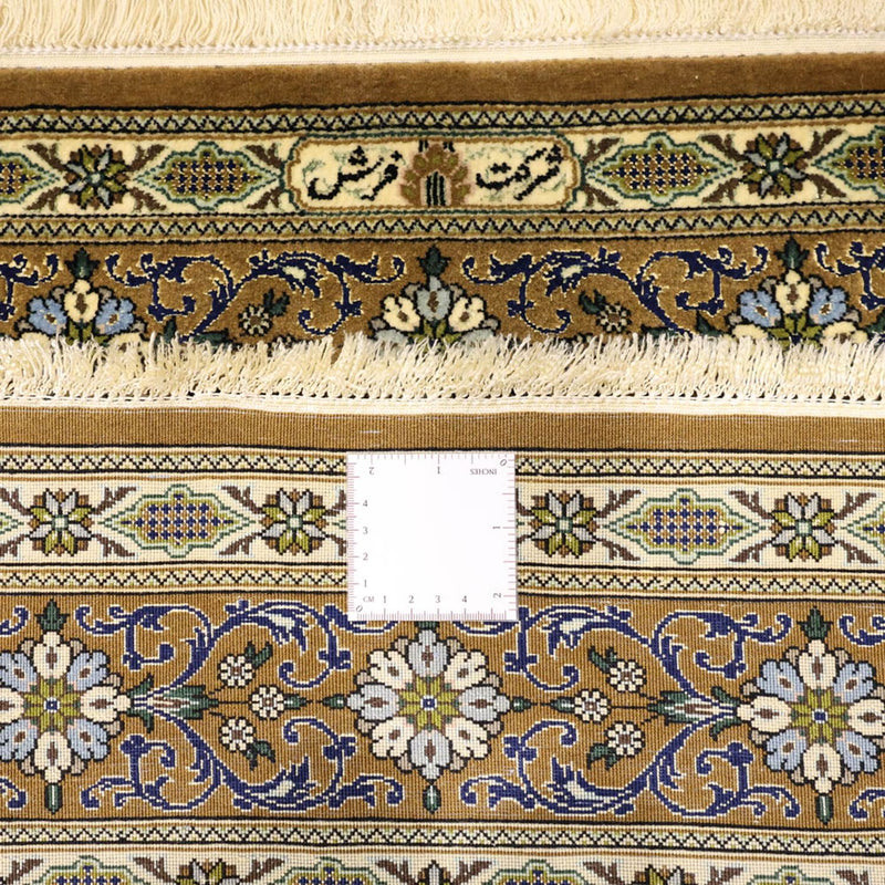 Persisk matta - Ghom - Kunglig - 154 x 102 cm - olivgrön