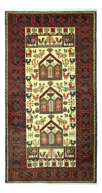 Runner Baluch-matta - 196 x 103 cm - beige