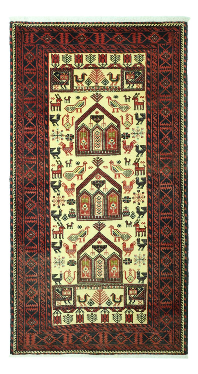 Runner Baluch-matta - 196 x 103 cm - beige
