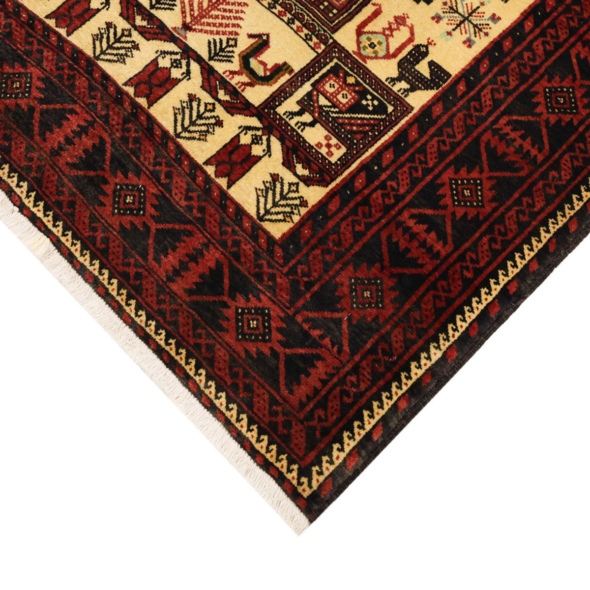 Runner Baluch-matta - 196 x 103 cm - beige